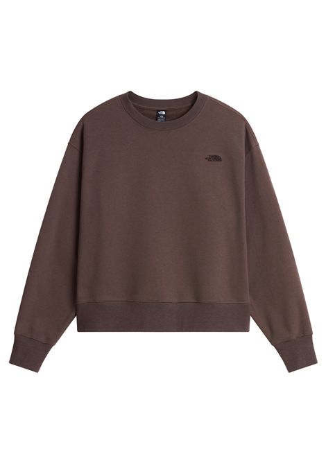The North Face Essential Simple Dome Boxy Oversize Crewneck Sweatshirt Smokey Brown Women THE NORTH FACE | Sweatshirts | NF0A8HBY-1OI
